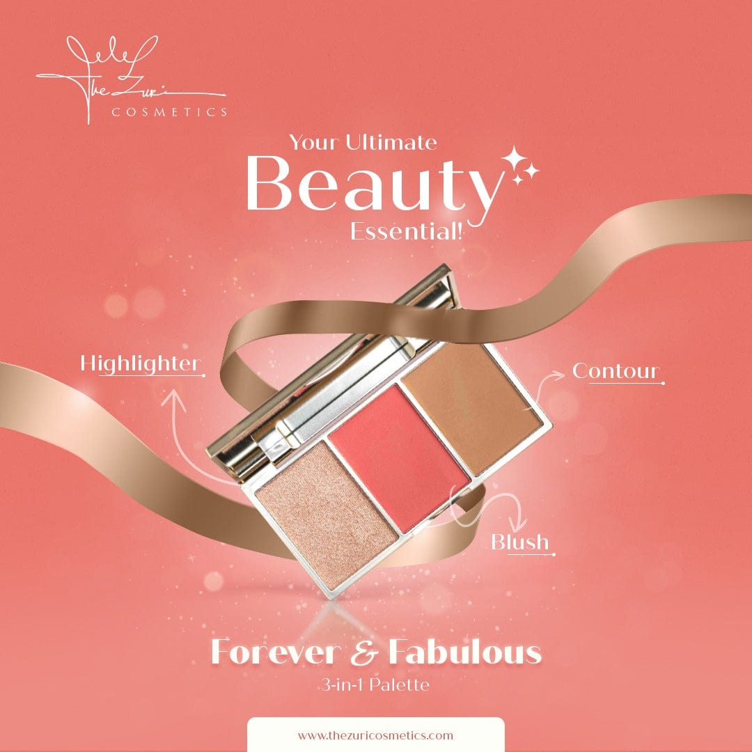 Glow & Go 3-in-1 Palette - The Zuri Cosmetics