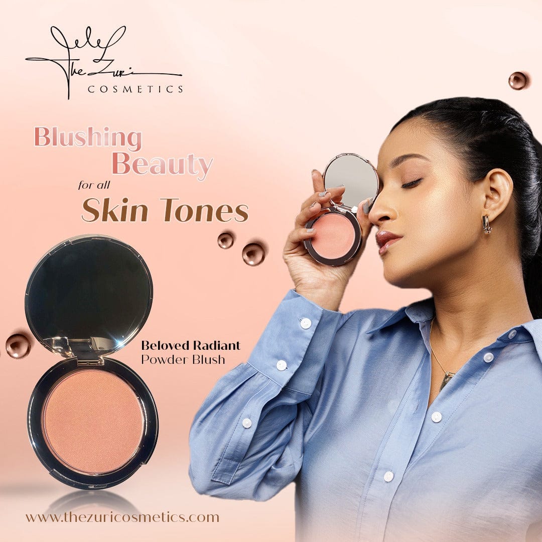 Beloved Radiant 2in 1 Powder Blush (Blush + Glow effect ) - The Zuri Cosmetics