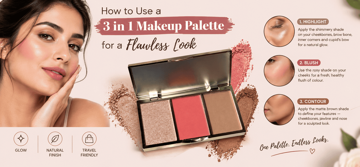 How to Use a 3 in 1 Makeup Palette for a Flawless Look
