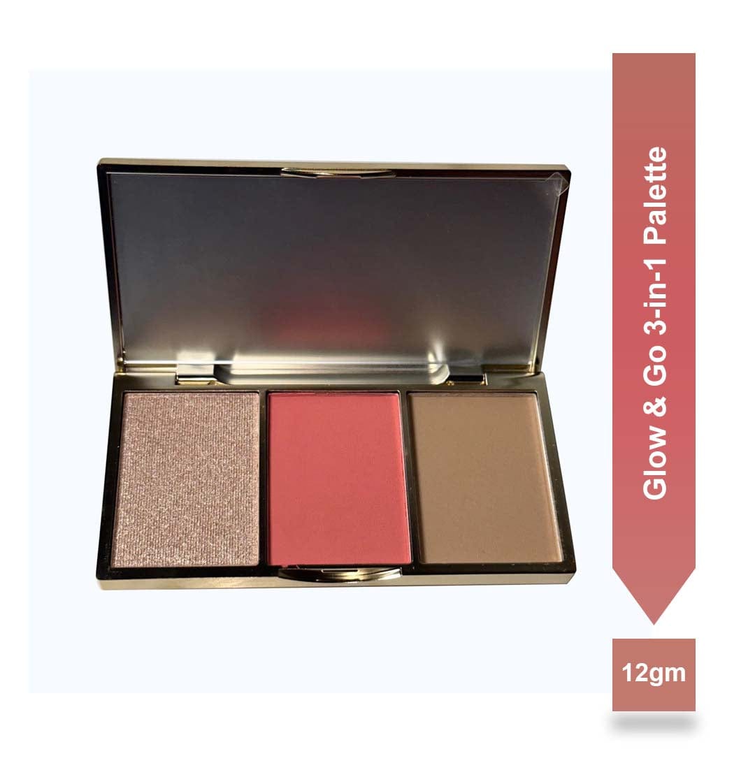 Glow &amp; Go 3-in-1 Palette - The Zuri Cosmetics